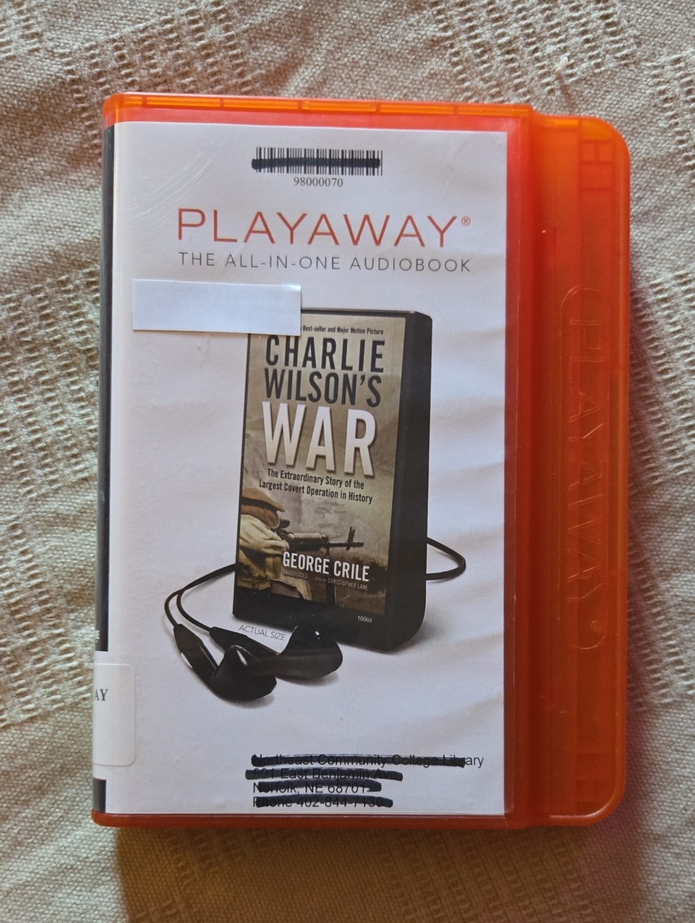 Playaway Audiobook - Charlie Wilson's War